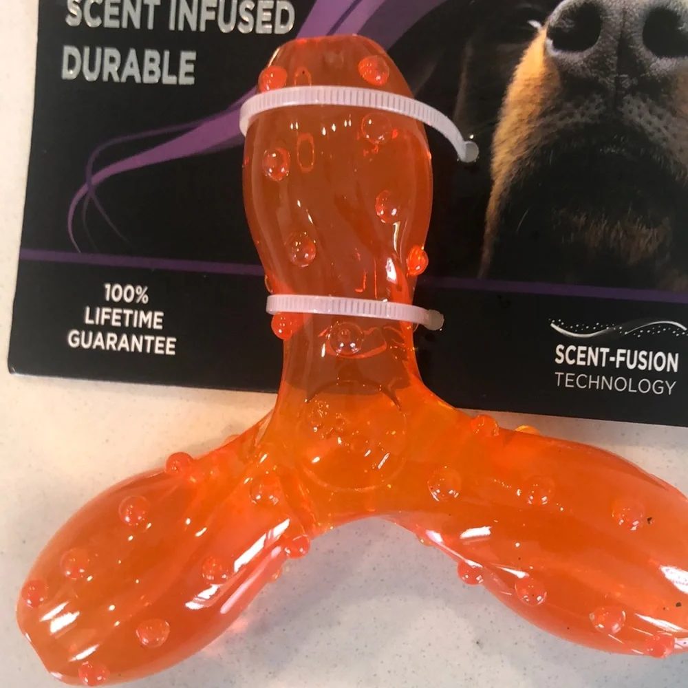 Scent Infused Durable Dog Toy - Orange